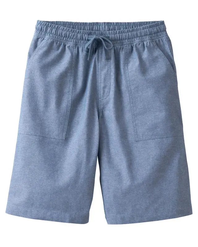 Cotton Traders Cotton Pull-On Shorts in Blue, 100% Cotton