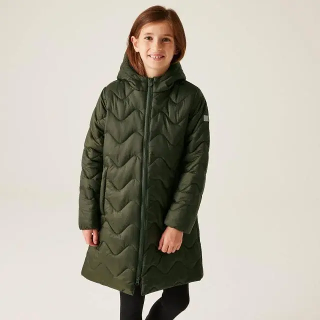Regatta Girl's Cambrie' Quilted Jackets in Dark Green | Size: 14 Years