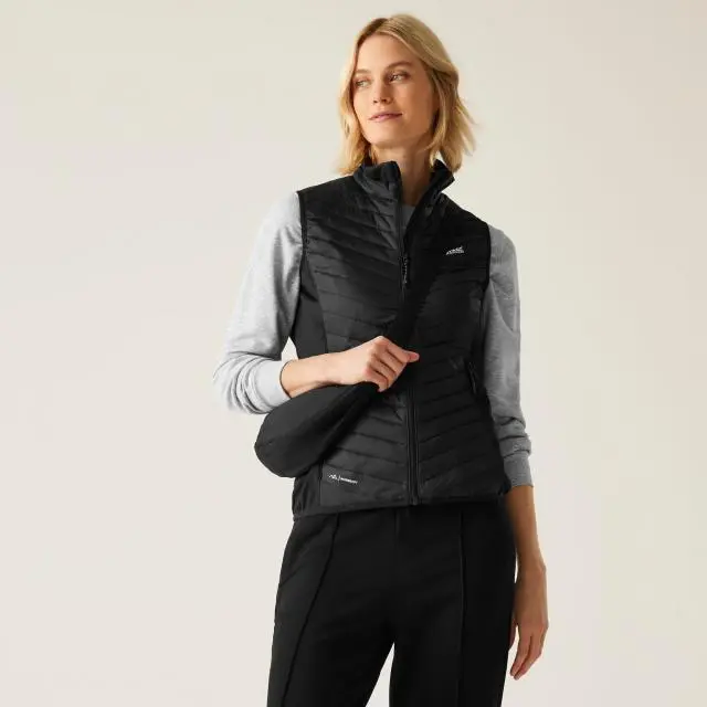 Regatta Women's 'Andreson' Hybrid Bodywarmer in Jet Black | Size: 20