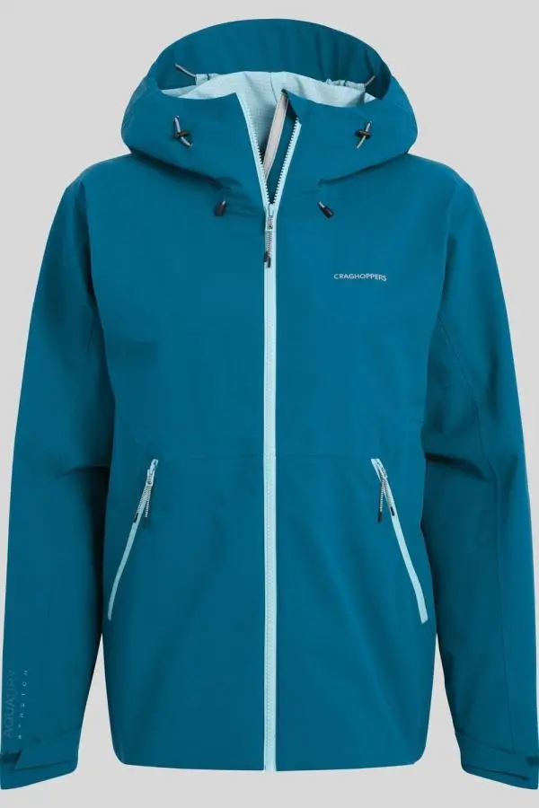 Craghoppers Women's Dynamic Pro Stretch Waterproof Breathable Jacket in Blue | Size: 10
