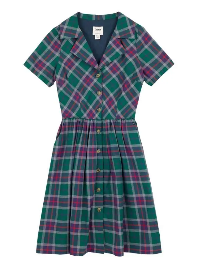 Joanie Clothing Pepita Check Print Shirt Dress