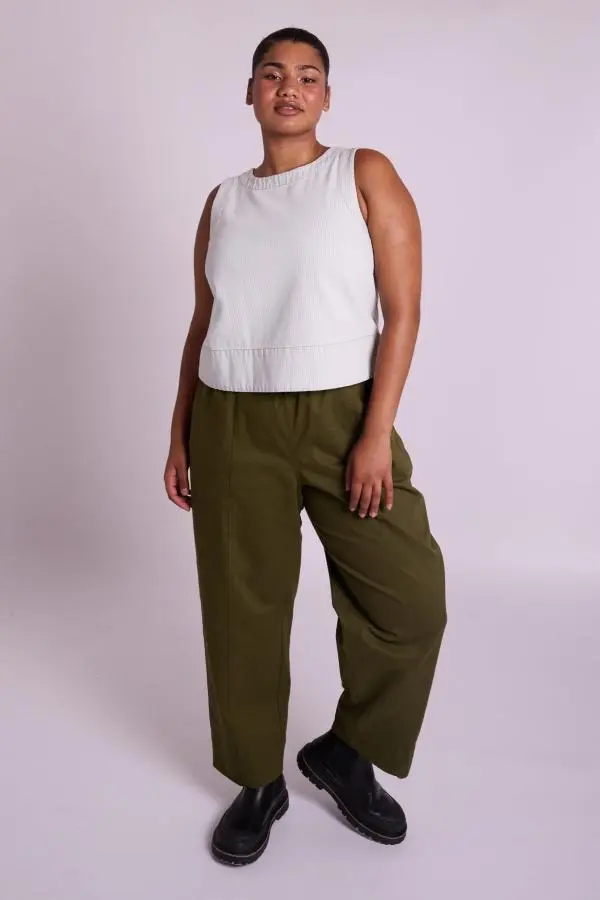 Cecille Pea Green Trousers
