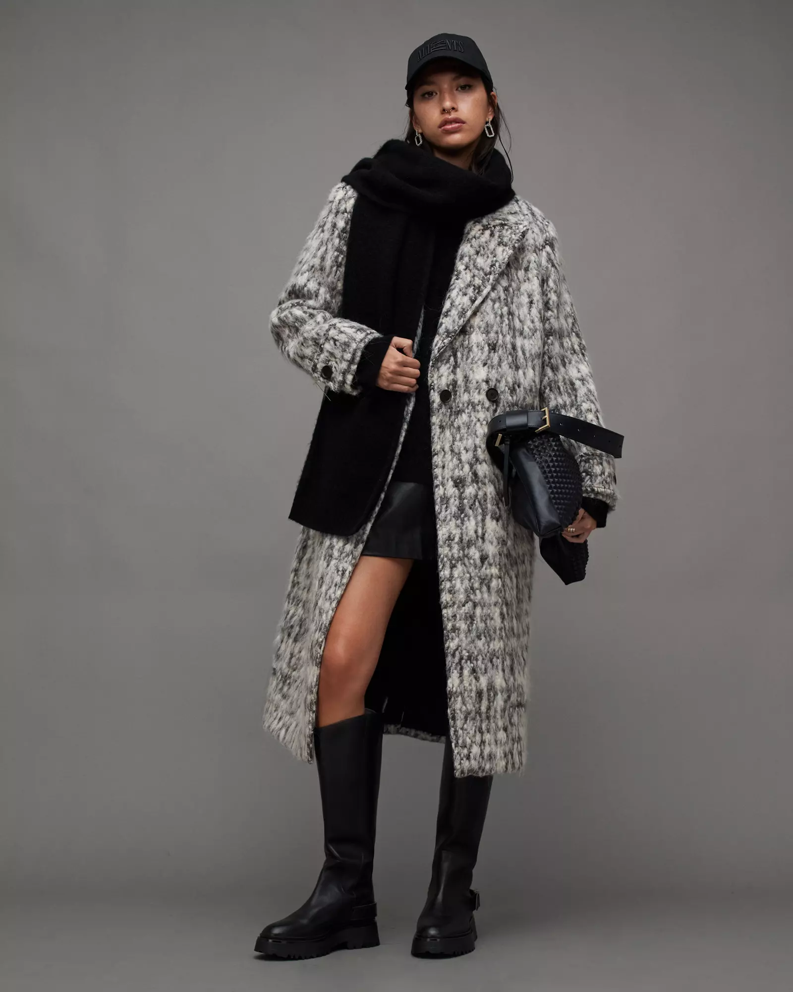 All saints on sale long coat