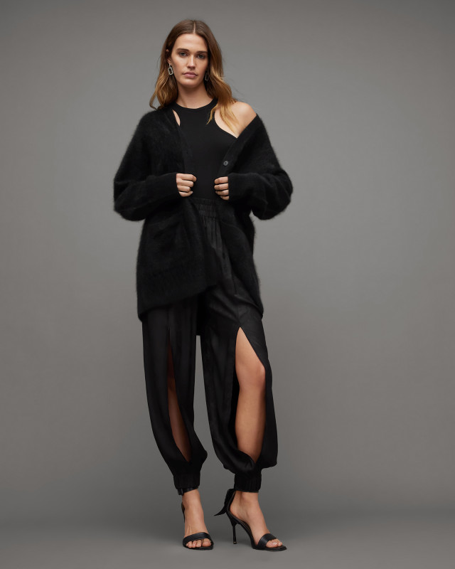 AllSaints Aurie Front Split Recycled Trousers
