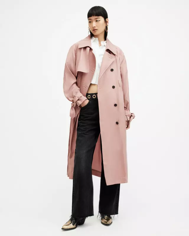 AllSaints Kikki Relaxed Trench Coat