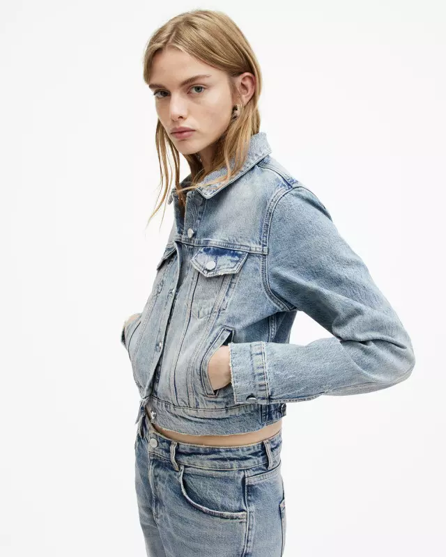 AllSaints Juno Denim Trucker Jacket