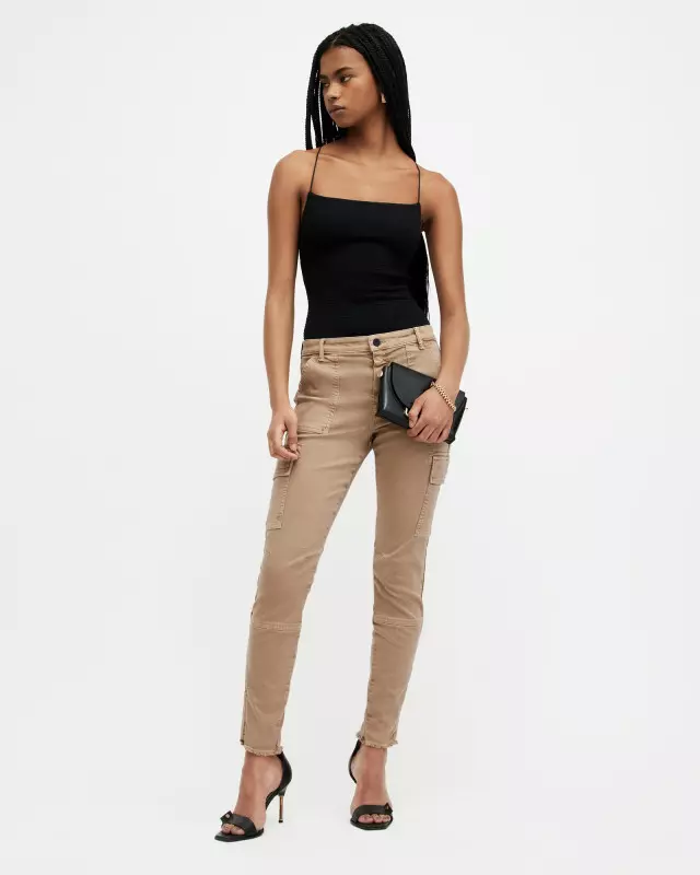 AllSaints Duran Overdyed Skinny Cargo Jeans