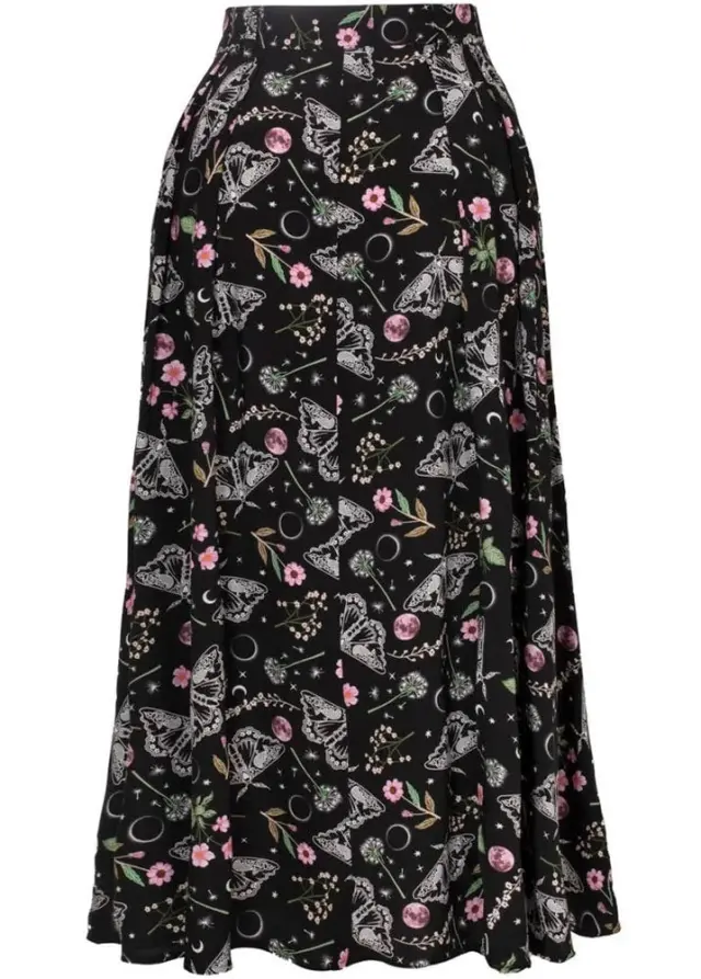 Hell Bunny Chrysalis Midi Skirt 
