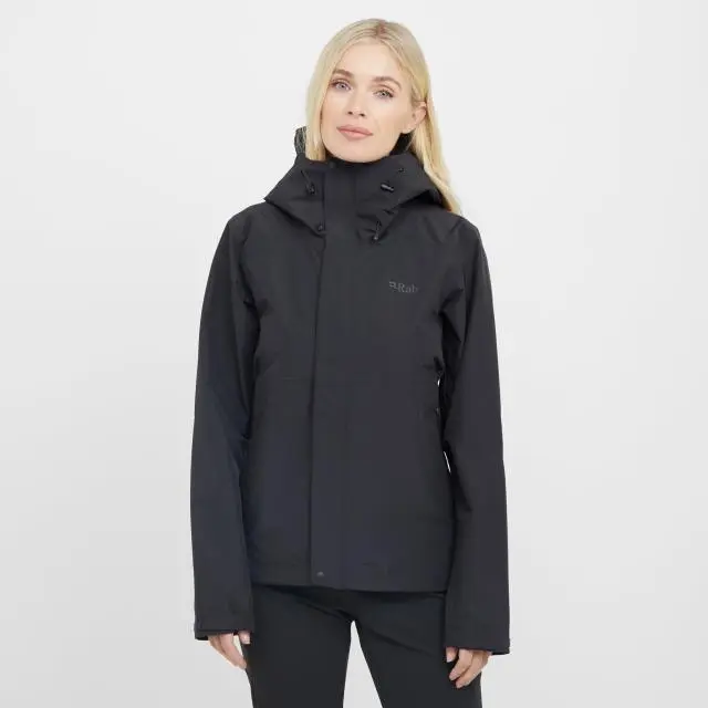 Women's Downpour Waterproof Jacket, Black