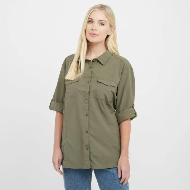 Craghoppers Women's NosiLife Adventure III Long Sleeve Shirt, Green