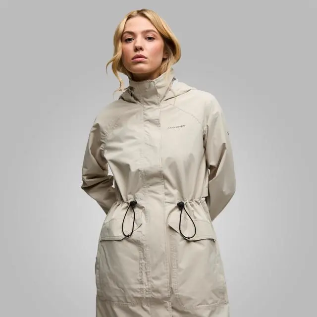 Craghoppers Women's Naima Waterproof Jacket, Cream