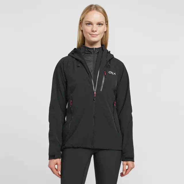OEX Women's Fortitude Waterproof Jacket, Black