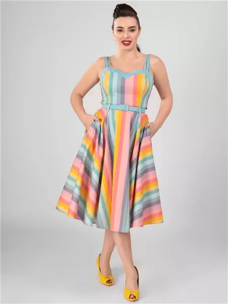 Pockets For Women Collectif Womenswear Nova Dreamy Rainbow