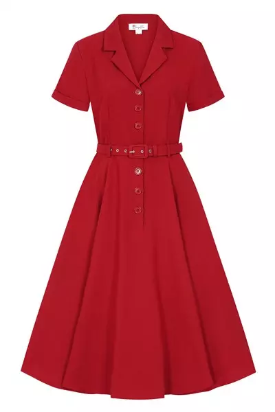 Collectif X Lindy Bop Christine Poly Flared Dress