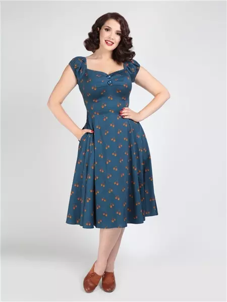 Collectif Womenswear Dolores Acorn Doll Dress