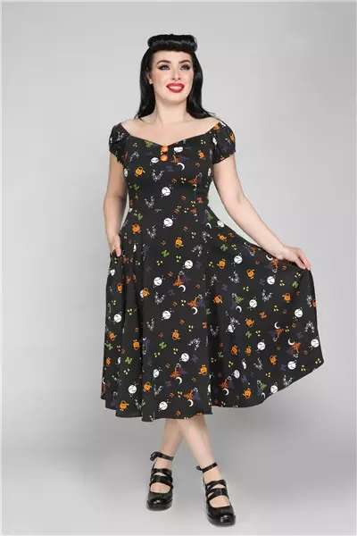 Collectif Womenswear Dolores All Hallows Eve Doll Dress