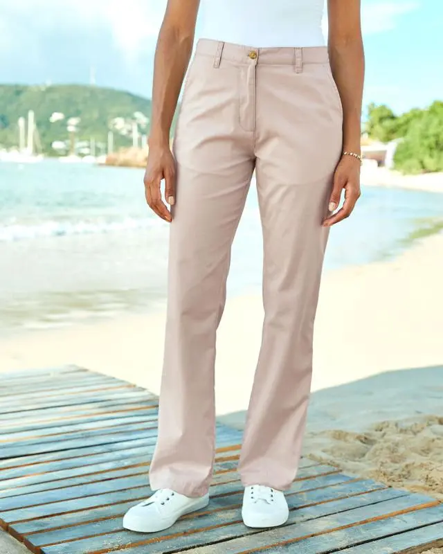 Cotton Traders Women's Everyday Straight Leg Trousers, 100% Cotton