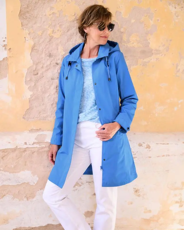 Cotton Traders Women's Weatherproof Jacket in Blue, 100% Polyester