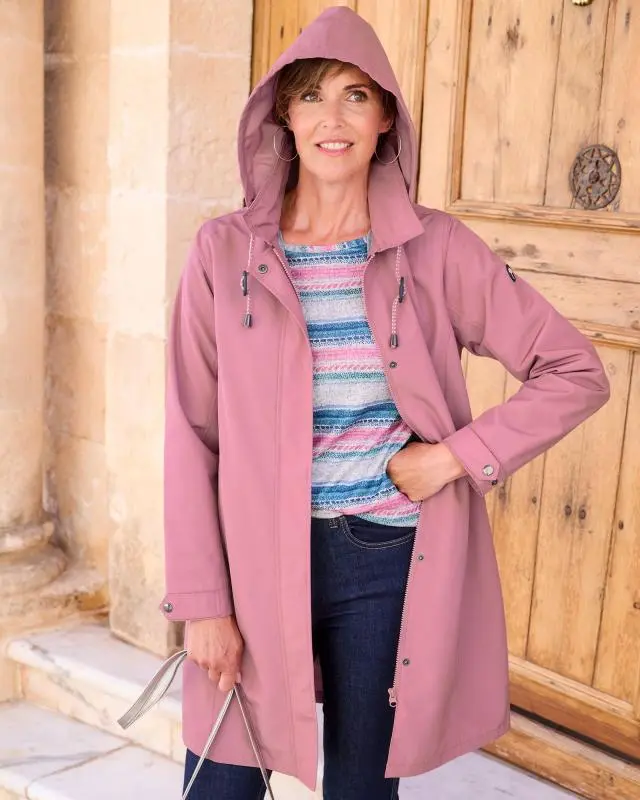 Cotton Traders Women's Weatherproof Jacket in Pink, 100% Polyester