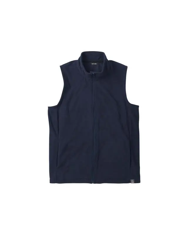 Cotton Traders Recycled Microfleece Gilet in Blue, Polyester