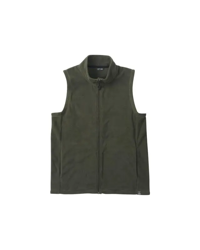Cotton Traders Recycled Microfleece Gilet in Green, Polyester