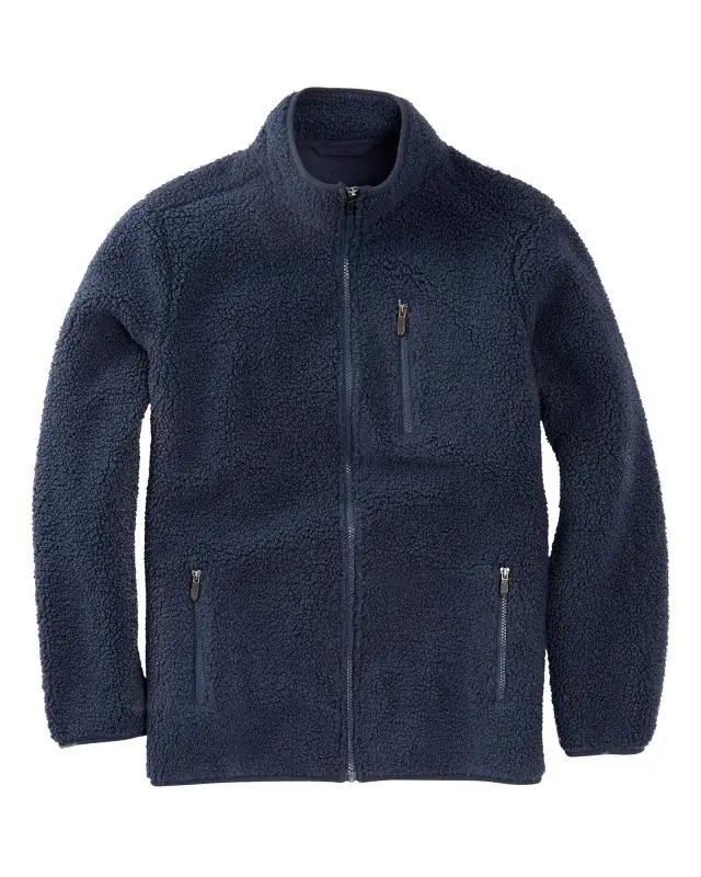 Cotton Traders Sherpa Fleece Jacket in Blue, 100% Polyester