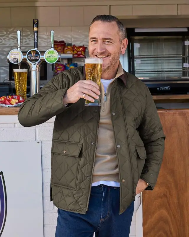 Cotton Traders Quilted Jacket in Green, 100% Polyester
