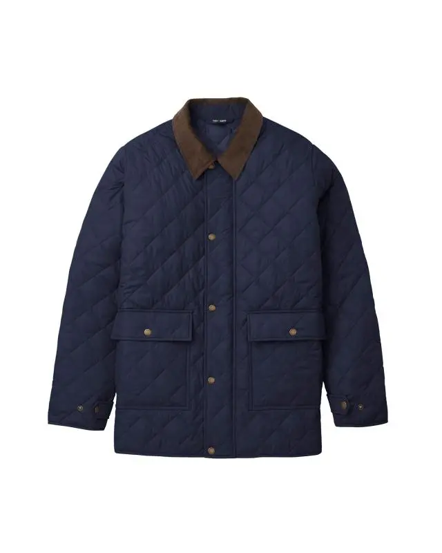 Cotton Traders Quilted Jacket in Blue, 100% Polyester