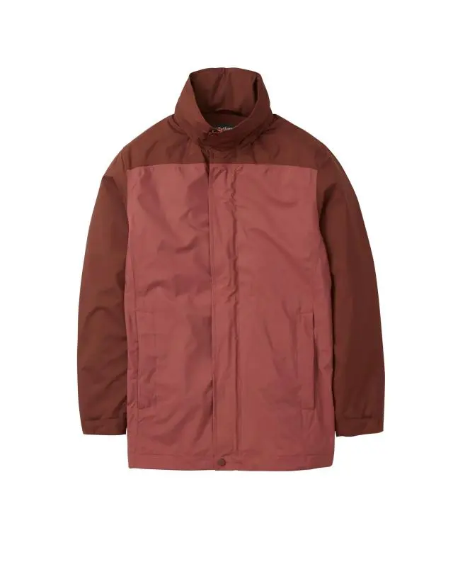 Cotton Traders Panelled Waterproof Jacket in Red, 100% Polyester