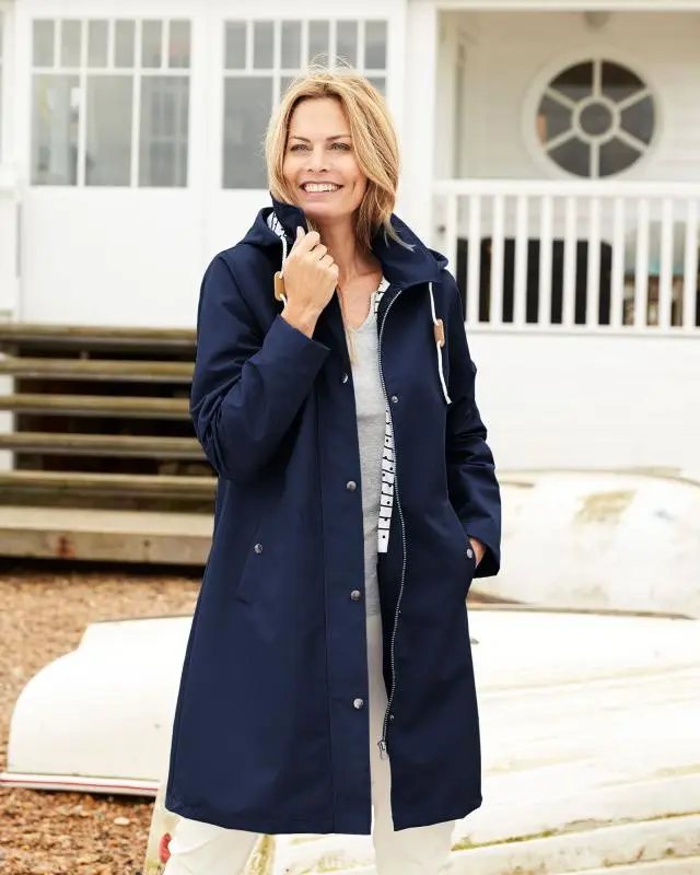 Cotton Traders Women's All Weather Jacket in Blue, 100% Polyester