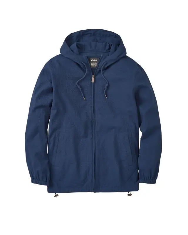 Cotton Traders Seersucker Jacket in Admiral, Cotton/Polyester