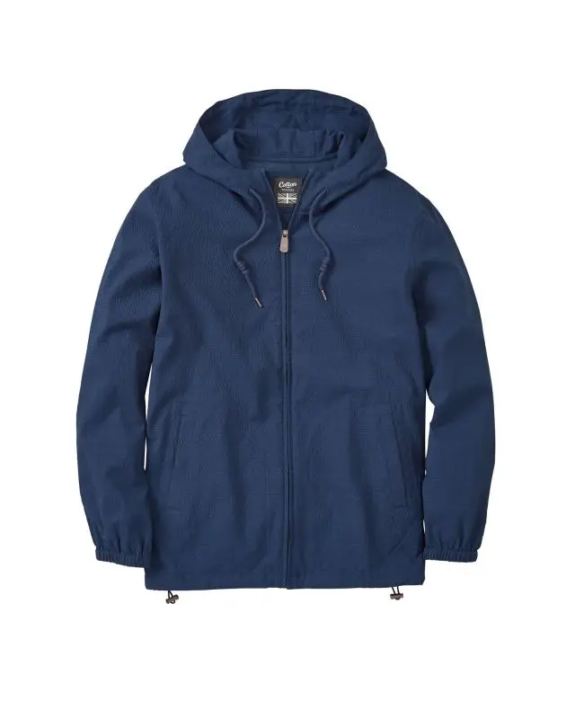 Cotton Traders Seersucker Jacket in Admiral, Cotton/Polyester