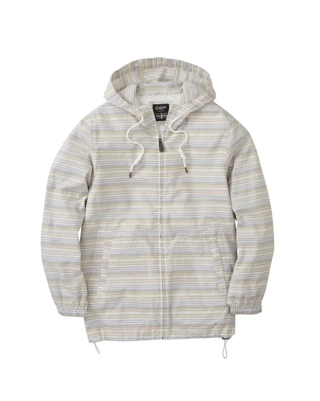 Cotton Traders Seersucker Jacket in Grey, Cotton/Polyester