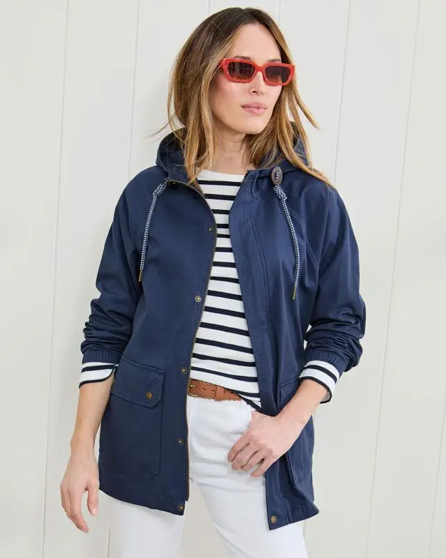 Cotton Traders Lightweight Jacket in Blue, 100% Cotton