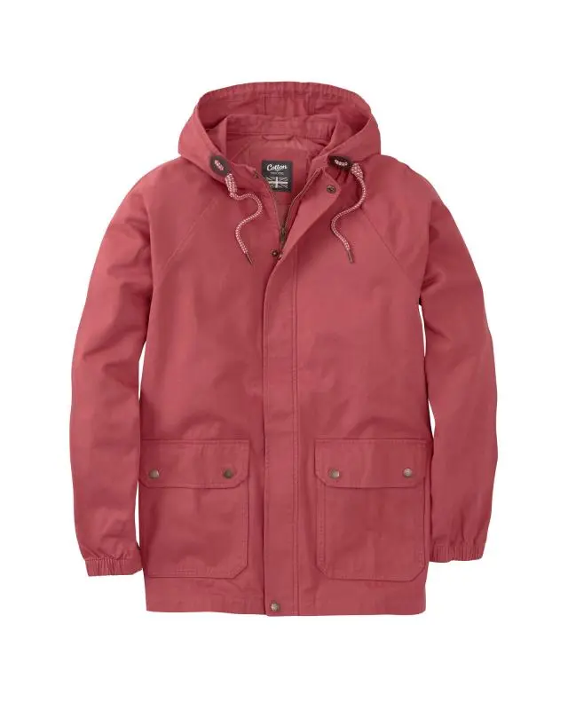 Cotton Traders Lightweight Jacket in Red, 100% Cotton