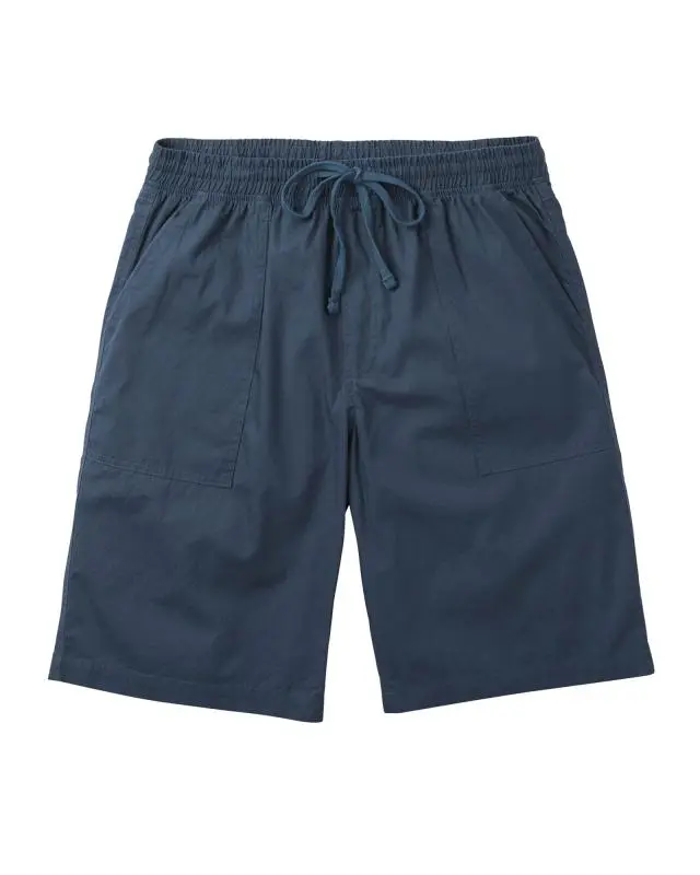 Cotton Traders Cotton Pull-On Shorts in Blue, 100% Cotton