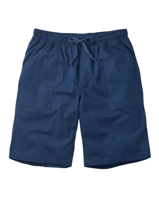 Cotton Traders Cotton Pull-On Shorts in Blue, 100% Cotton