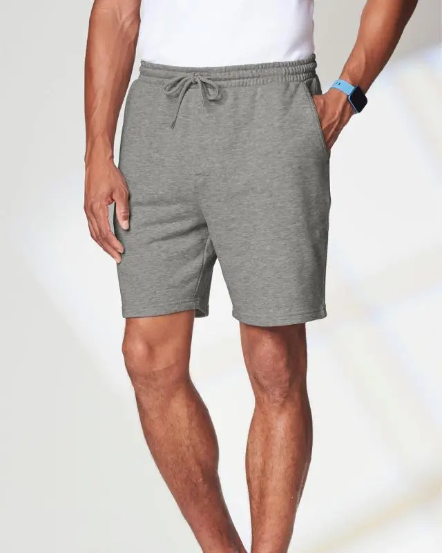 Cotton Traders Cotton Jog Shorts in Grey, 100% Cotton