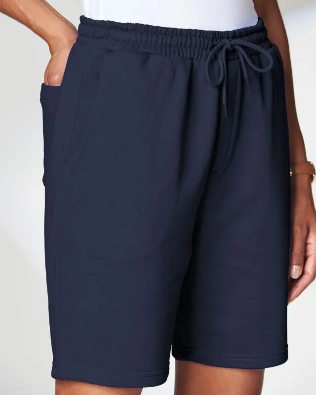 Cotton Traders Cotton Jog Shorts in Blue, 100% Cotton
