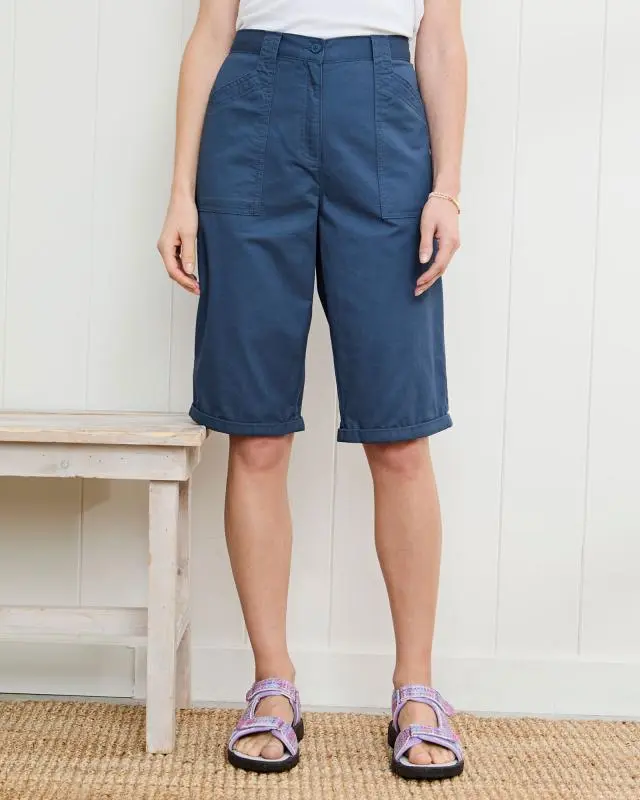 Cotton Traders Women's Everyday Shorts in Admiral, 100% Cotton