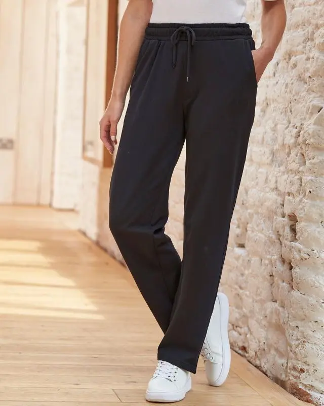 Cotton Traders Cotton Jog Pants in Black, 100% Cotton