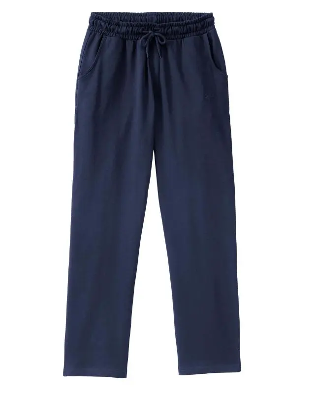 Cotton Traders Cotton Jog Pants in Blue, 100% Cotton
