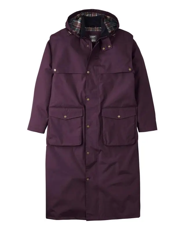 Cotton Traders Windermere Waterproof Coat 50" in Purple, 100% Polyester
