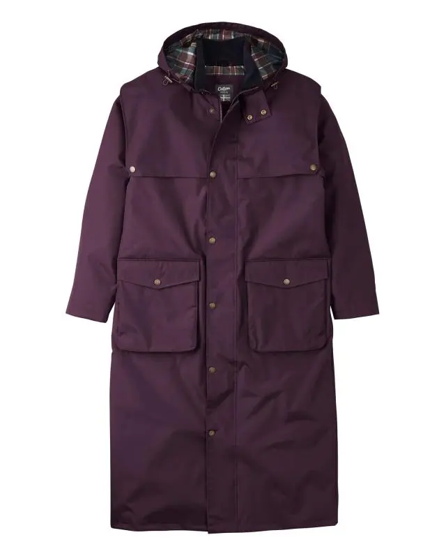 Cotton Traders Windermere Waterproof Coat 50" in Purple, 100% Polyester