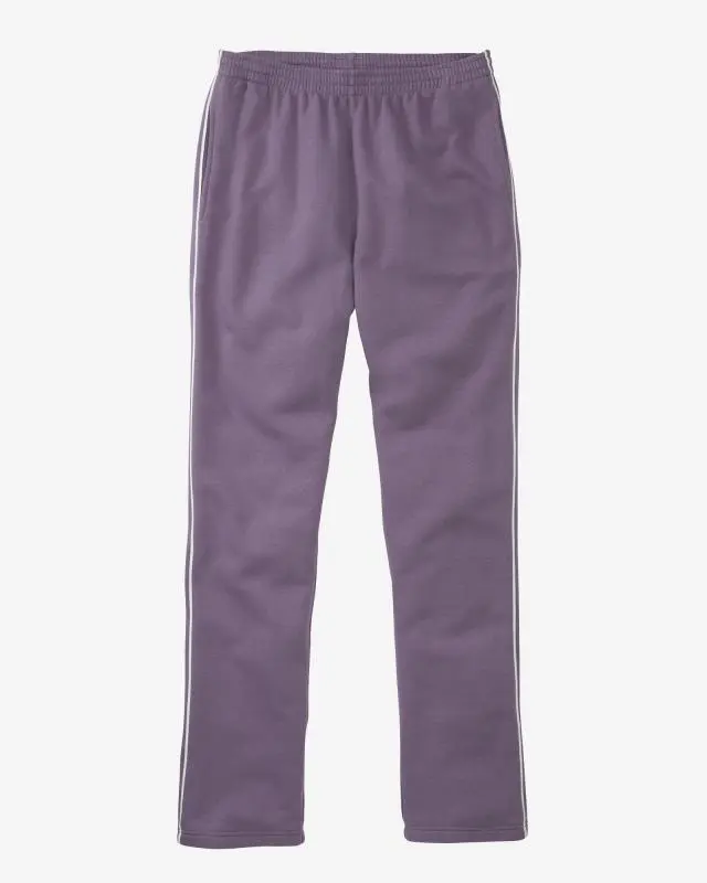 Cotton Traders Side Detail Jog Pants in Purple, Cotton/Polyester