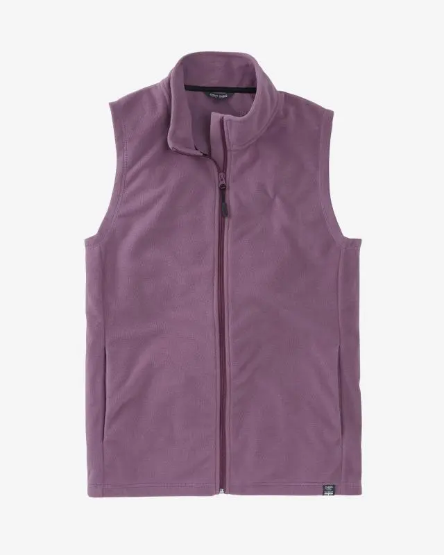 Cotton Traders Recycled Microfleece Gilet in Purple, 100% Polyester