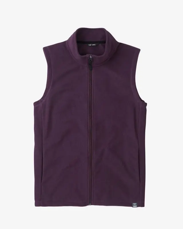 Cotton Traders Recycled Microfleece Gilet in Purple, 100% Polyester