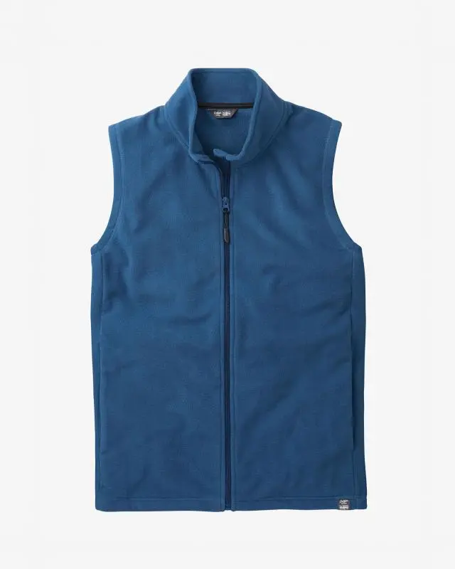Cotton Traders Recycled Microfleece Gilet in Blue, 100% Polyester