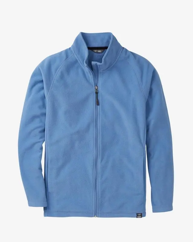 Cotton Traders Recycled Microfleece Jacket in Blue, 100% Polyester