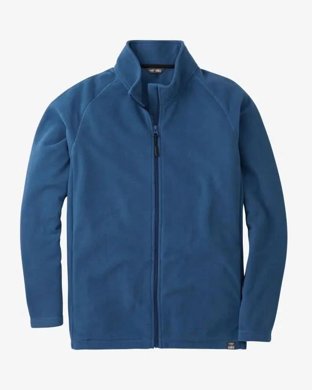 Cotton Traders Recycled Microfleece Jacket in Blue, 100% Polyester